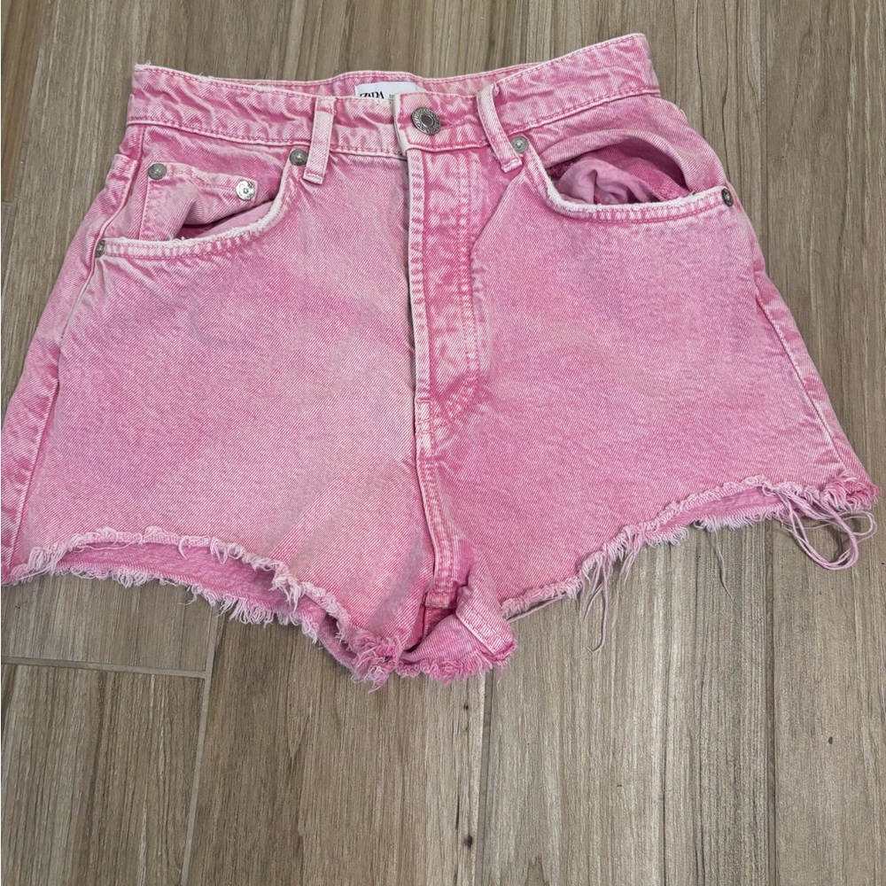 Zara Pink Jean Shorts for Women